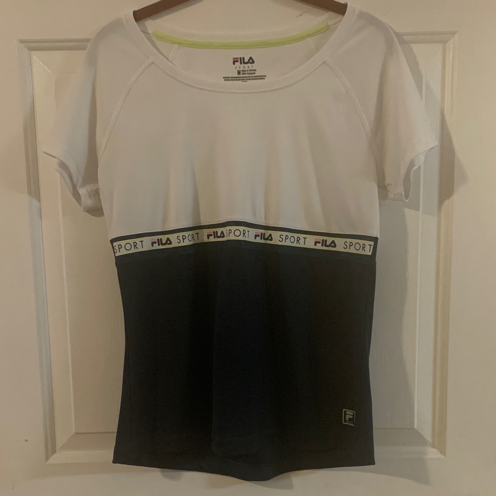 Fila Women's Two-Tone Short Sleeve Tee